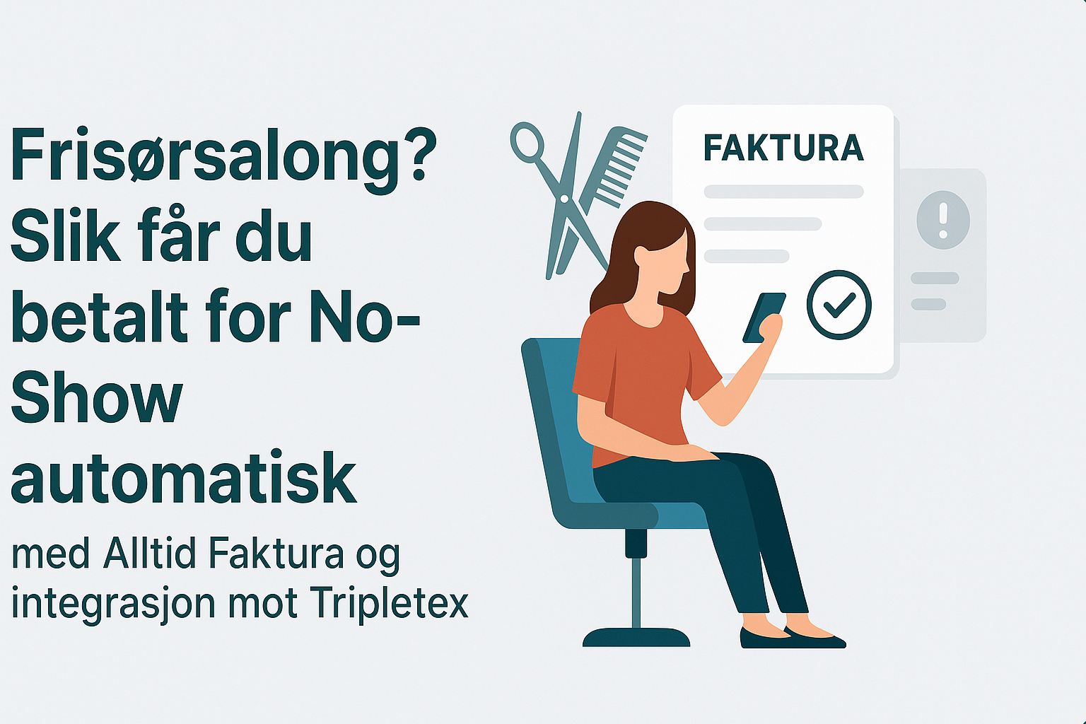 Bilde til Frisørsalong? Slik får du betalt for No-Show automatisk