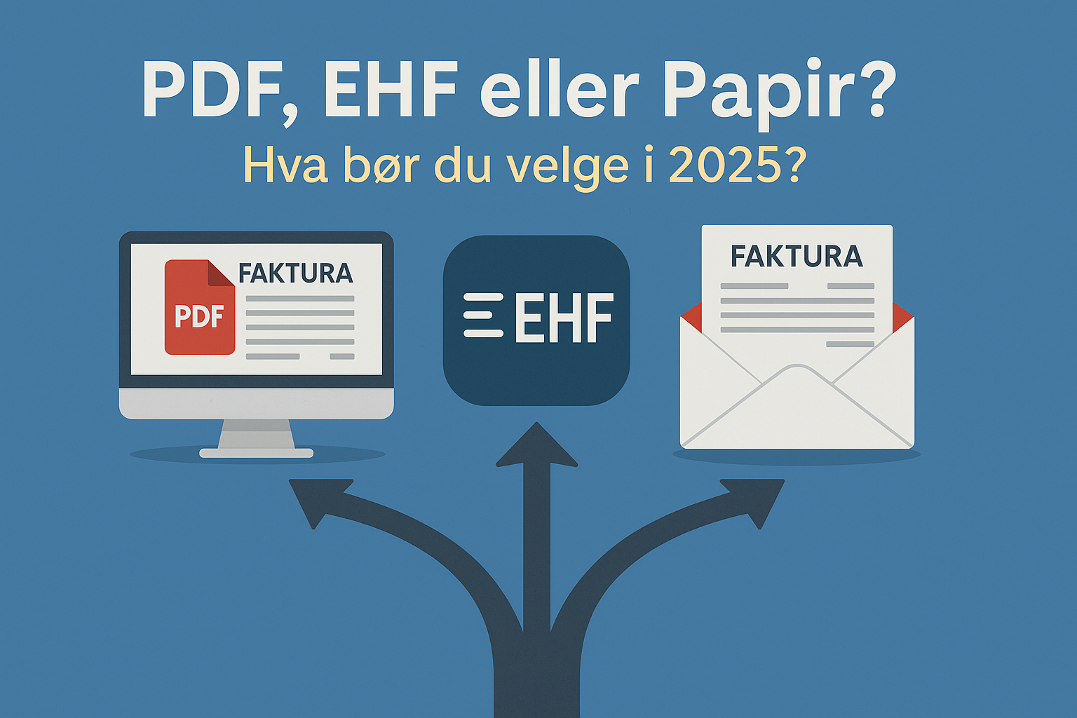 Bilde til Fakturaformat i 2025. Bør du sende faktura som PDF, EHF eller papir?